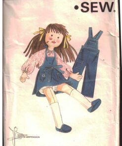 Kwik Sew 609 Doll Lisa with Clothes Size: 30" Uncut Sewing Pattern