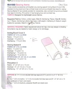 Alternative view of Kwik Sew K4183 Ironing Board Cover, Sewing Basket, Pincushion Size: One Uncut Sewing Pattern