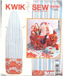 Kwik Sew K4183 Ironing Board Cover, Sewing Basket, Pincushion Size: One Uncut Sewing Pattern