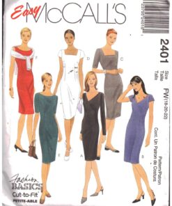 McCall's 2401 Dress Size: FW 18-22 Uncut Sewing Pattern