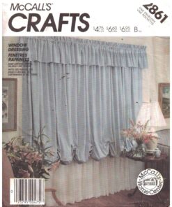 McCall's 2861 Window Treatments Size: One Uncut Sewing Pattern