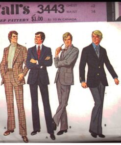 McCall's 3443 Men's Blazer-Suit Size: Chest 42 Waist 36 Used Sewing Pattern
