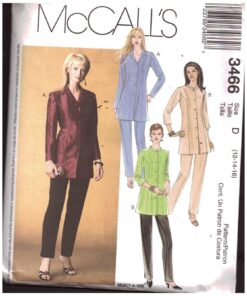McCall's 3466 Tunic, Pants Size: D 12-14-16 Uncut Sewing Pattern