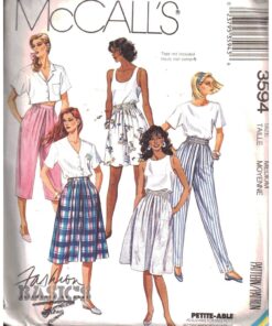 McCall's 3594 Skirt, Culotte, Pants Size: 14-16 Uncut Sewing Pattern
