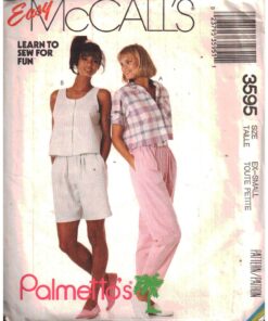 McCall's 3595 Tops, Pants, Shorts Size: 6-8 Used Sewing Pattern