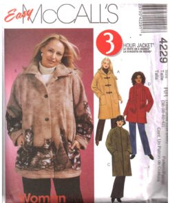 McCall's 4229 Jacket in two lengths, Scarf Size: RR 18W-24W / 36-42 Used Sewing Pattern