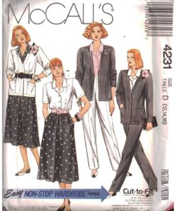 McCall's 4231 Jacket, Shirt, Pants Size: D 12-14-16 Uncut Sewing Pattern