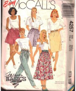 McCall's 4257 Skirts, Culottes, Shorts, Pants Size: 10-12 or 14-16 Uncut Sewing Pattern