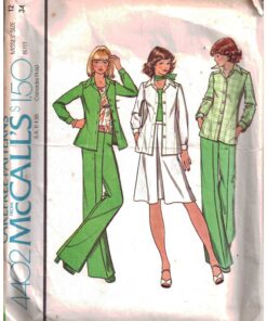 McCall's 4402 Shirt-Jacket, Skirt, Pants Size: 12 Bust 34 Used Sewing Pattern
