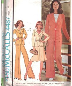 McCall's 4487 Jacket, Skirt, Pants Size: 9 Bust 32 Used Sewing Pattern