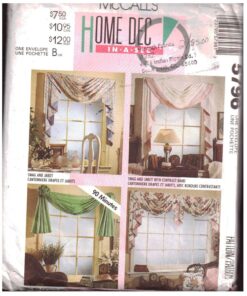 McCall's 5796 Window Treatments - Swag, Jabot Size: One Used Sewing Pattern