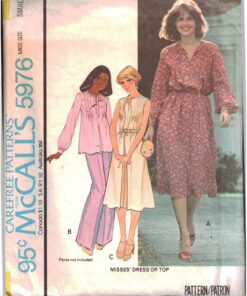 McCall's 5976 Dress, Top Size: 10-12 Used Sewing Pattern