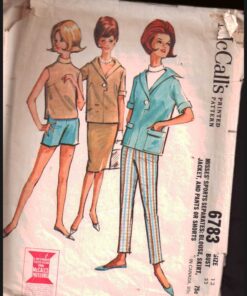 McCall's 6783 Blouse, Skirt, Jacket, Pants, Shorts Size: 12 Bust 32 Used Sewing Pattern