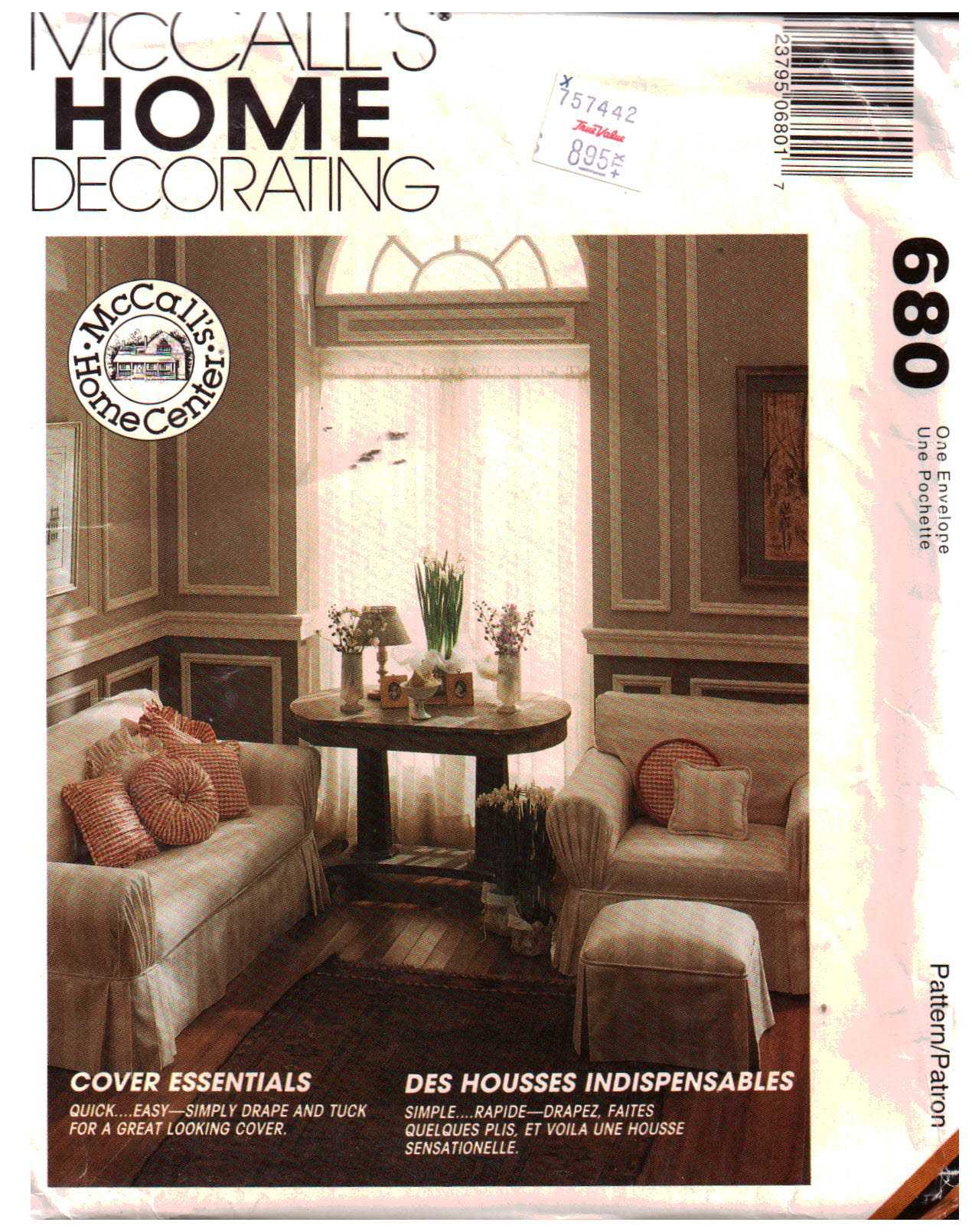 McCall's 680 Cover Essentials Size: One Uncut Sewing Pattern