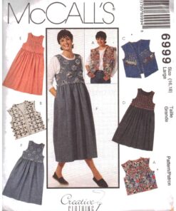 McCall's 6999 Jumper, Vest Size: 16-18 Uncut Sewing Pattern