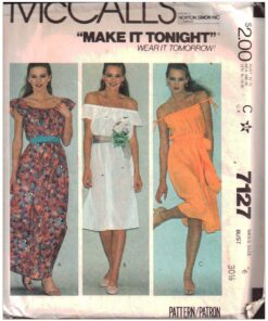 McCall's 7127 Dress Size: 6 Bust 30.5 Used Sewing Pattern
