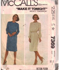 McCall's 7369 Dress Size: 14 Bust 36 Uncut Sewing Pattern