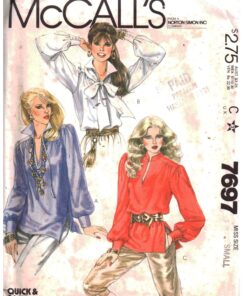 McCall's 7697 Tops Size: 10-12 Uncut Sewing Pattern