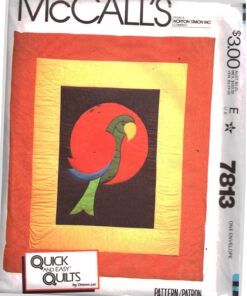 McCall's 7813 Parrot Quilt Size: 72x85" Uncut Sewing Pattern