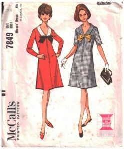 McCall's 7849 Dress Size: 14 Bust 34 Used Sewing Pattern