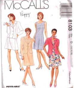 McCall's 8103 Dress, Jacket Size: D 12-14-16 Uncut Sewing Pattern