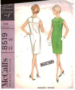 McCall's 8519 Dress Size: 12 Bust 32 Used Sewing Pattern