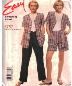 McCall's 8767 Top, Pants, Shorts Size: B 16-22 Uncut Sewing Pattern