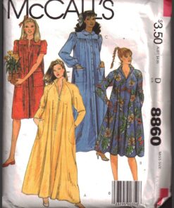 McCall's 8860 Robes Size: 6/8  Used Sewing Pattern