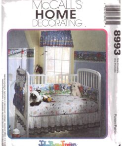 McCall's 8993 Infant's Nursery - Old MacDonald - Wall Hanging, Crib Ruffle, Valance, Organizer, Sheet, Comforter Size: One Uncut Sewing Pattern