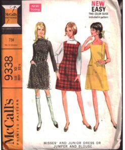 McCall's 9338 Dress, Jumper, Blouse Size: 10 Bust 32.5 Used Sewing Pattern