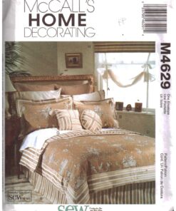 McCall's M4629 Bedroom - Pillow Case, Sham, Duvet Cover, Bedskirt, Window Treatment Size: One Uncut Sewing Pattern