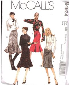 McCall's M4924 Skirts Size: BB 8-14 Uncut Sewing Pattern