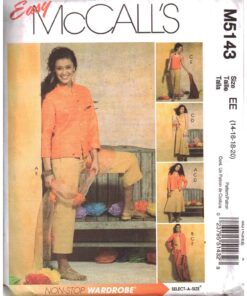 McCall's M5143 Jacket, Top, Skirt, Pants Size: EE 14-20 Uncut Sewing Pattern