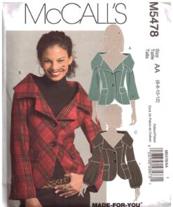 McCall's M5478 Jacket Size: AA 6-12 Uncut Sewing Pattern