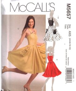 McCall's M5657 Dress Size: AX5 4-6-8-10-12 Uncut Sewing Pattern