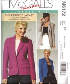 McCall's M6172 Jackets Size: FF 16-22 Uncut Sewing Pattern