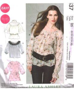 McCall's M6437 Tops Size: B5 8-16 Uncut Sewing Pattern