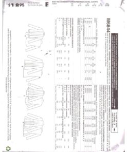Alternative view of McCall's M6844 Cardigan Size: Y XS-S-M Used Sewing Pattern