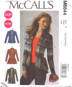 McCall's M6844 Cardigan Size: Y XS-S-M Used Sewing Pattern