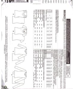 Alternative view of McCall's M6963 Tops Size: F5 16-24 Used Sewing Pattern