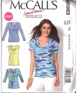 McCall's M6963 Tops Size: F5 16-24 Used Sewing Pattern