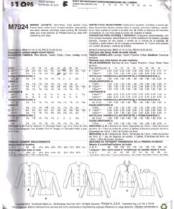 Alternative view of McCall's M7024 Jacket Size: F5 16-24 Uncut Sewing Pattern