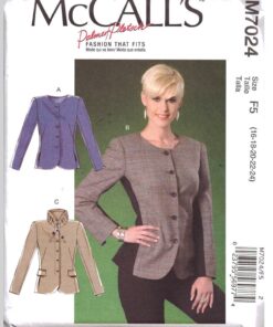 McCall's M7024 Jacket Size: F5 16-24 Uncut Sewing Pattern
