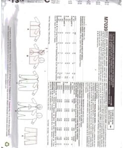 Alternative view of McCall's M7039 Infants' Jacket, Bodysuit, Pants Size: YA5 NB-XL Uncut Sewing Pattern