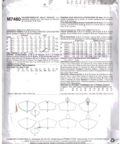 Alternative view of McCall's M7460 Girls'/Doll Ponchos Size: CCE 3-4-5-6 Used Sewing Pattern