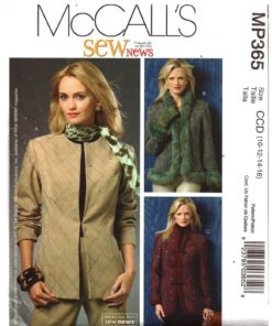 McCall's MP365 Jacket Size: CCD 10-12-14-16 Uncut Sewing Pattern
