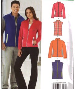 New Look 6251 Unisex Vest, Jacket Size: 8-18/XS-XL Used Sewing Pattern