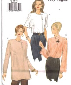 Vogue 9040 Blouse Size: 12-14-16 Used Sewing Pattern