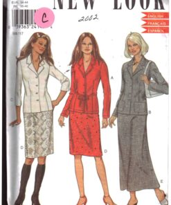 New Look 6007 Skirt, Jacket Size: A 8-18 Used Sewing Pattern