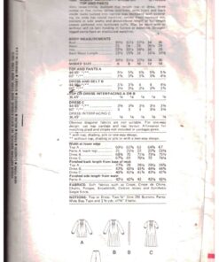 Alternative view of Vogue 7022 Maternity Dress, Top, Pants Size: 10 Used Sewing Pattern